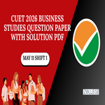 CUET 2026 Business Studies Question Paper May 11 Shift 1 with Solution Pdf